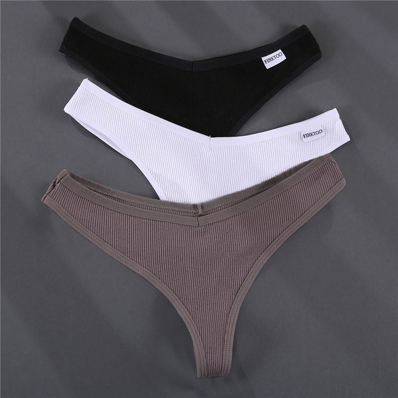 Women's Solid Color Summer G-Strings Set