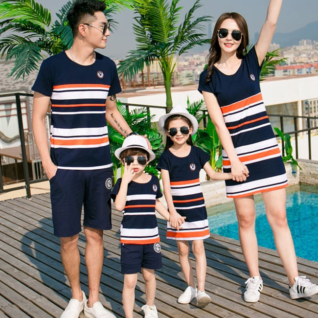 Summer Matching Striped Outfits