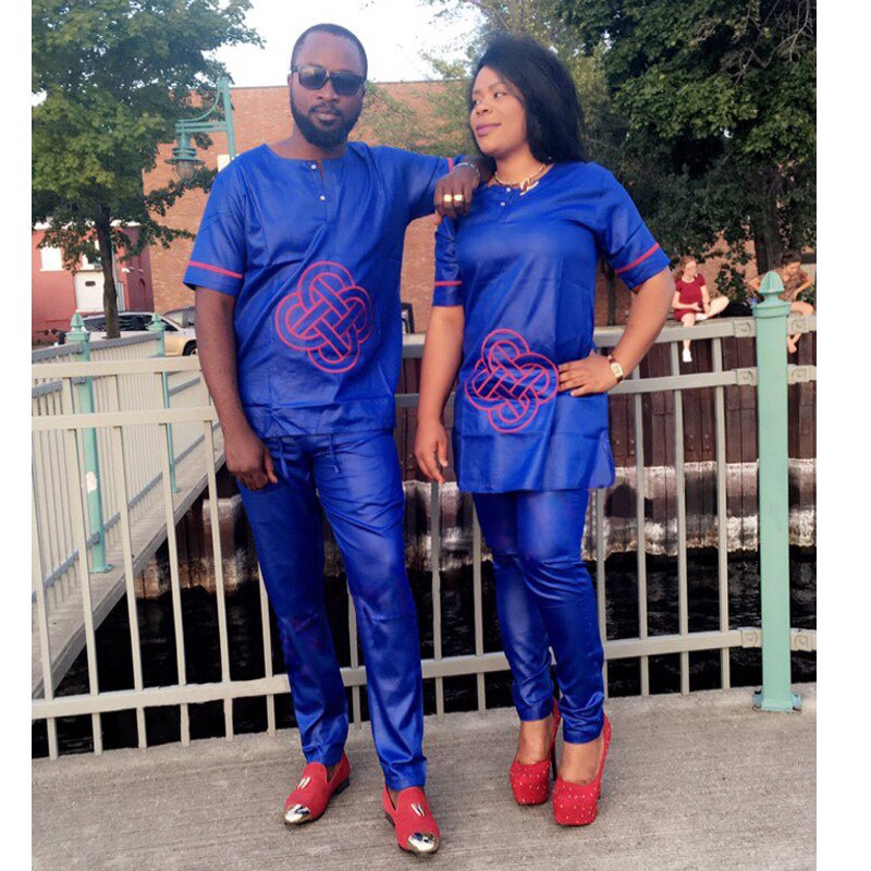 African Couples Clothing Set