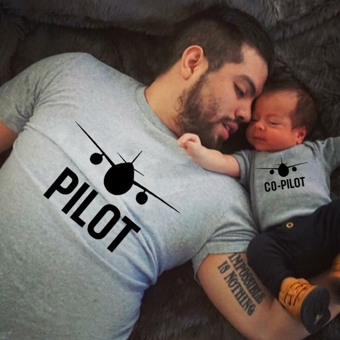 "Pilot" and "Co-Pilot" Matching T-Shirts