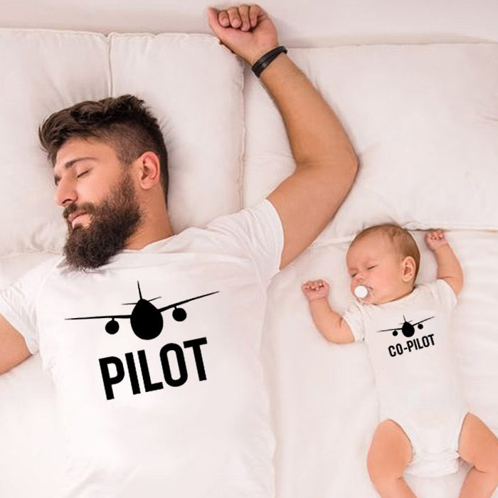 "Pilot" and "Co-Pilot" Matching T-Shirts