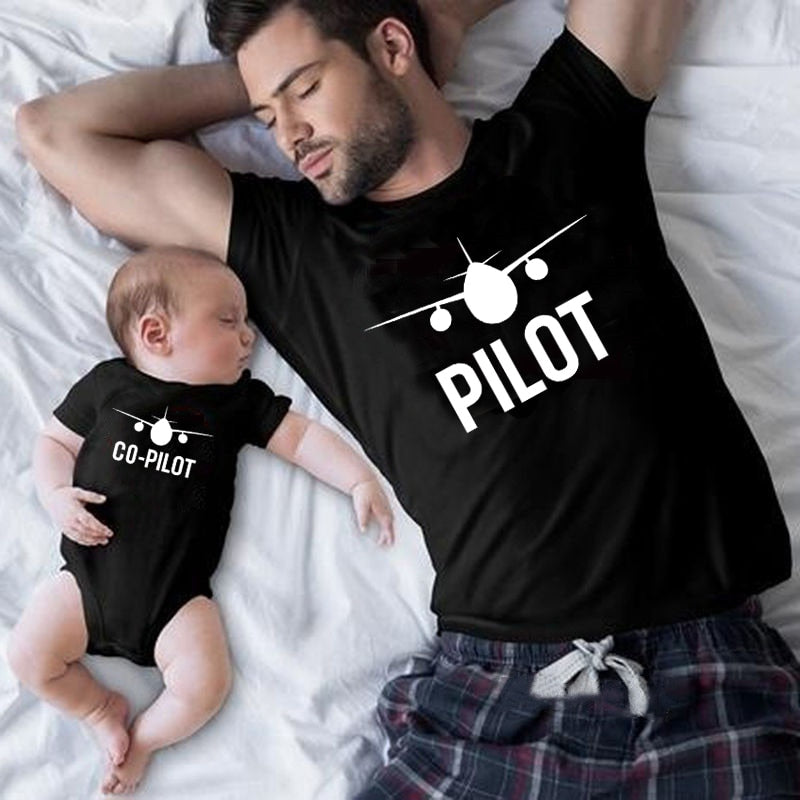 "Pilot" and "Co-Pilot" Matching T-Shirts