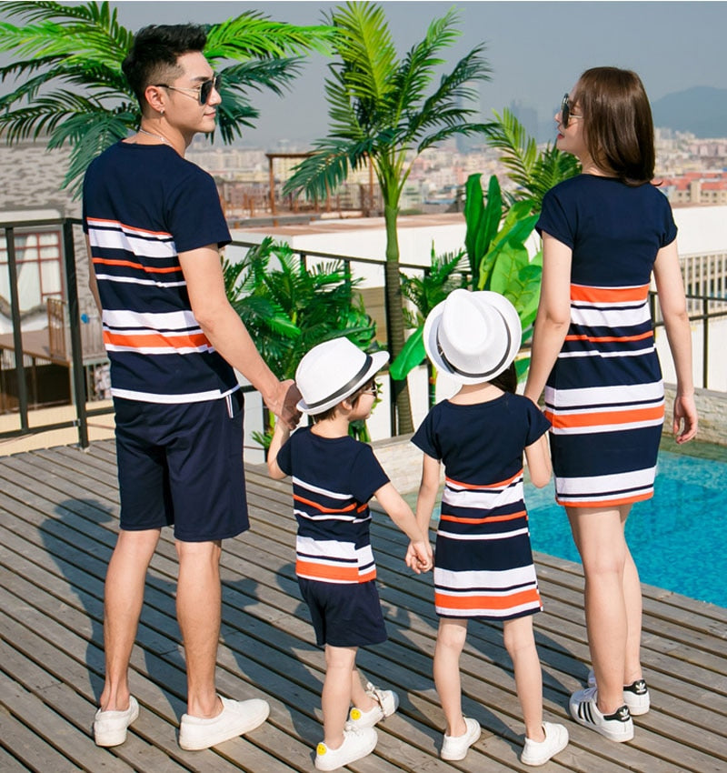 Summer Matching Striped Outfits