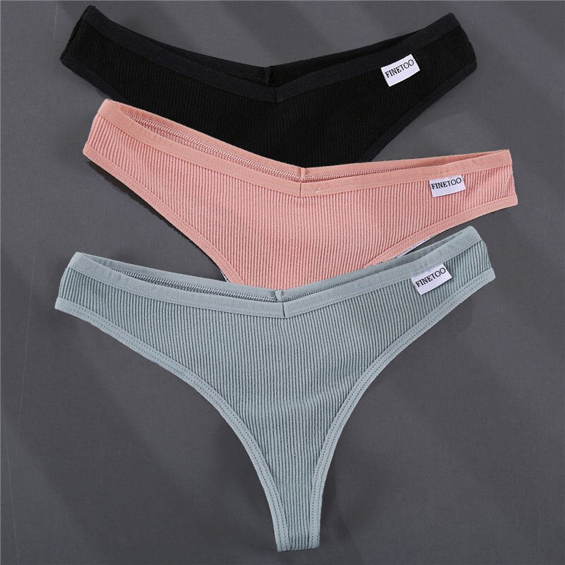 Women's Solid Color Summer G-Strings Set