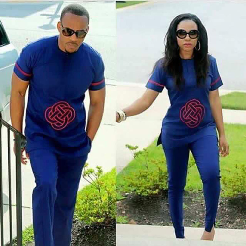 African Couples Clothing Set